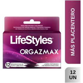 Preservativos Orgazmax 12 Unidades - Lifestyles