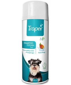Traper Shampoo Espuma Seca Para Perro Baño En Seco 170ml Np Fragancia Mango